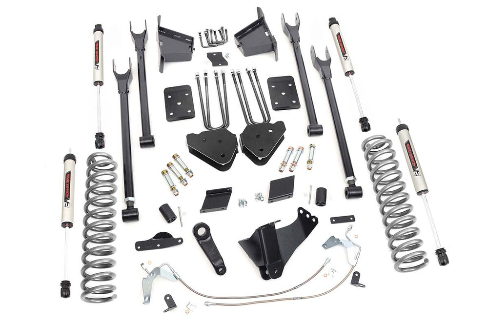 Rough Country - 6 Inch Lift Kit - 4 Link - OVLD - V2 - Ford F-250 Super Duty 4WD (2015-2016)