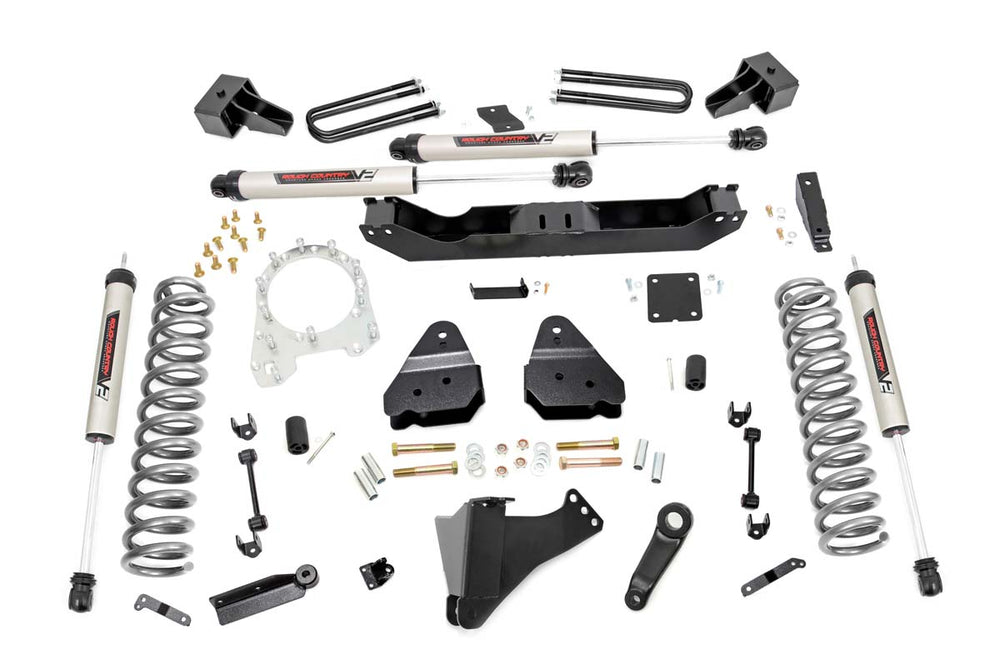 Rough Country - 4.5 Inch Lift Kit - Dually - V2 - Ford F-350 Super Duty 4WD (2017-2022)
