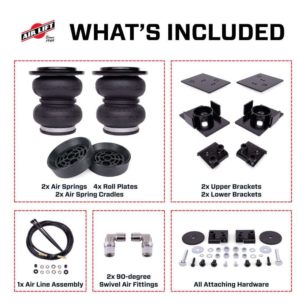 Air Lift - LoadLifter air spring kit with Universal Air Spring Cradle-57415 - 57415