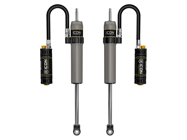 ICON 1996-2002 Toyota 4Runner, 0-2" Lift, Rear, V.S. 2.5 Aluminum Series Shock Absorbers, Remote Reservoir w/ CDCV, Pair