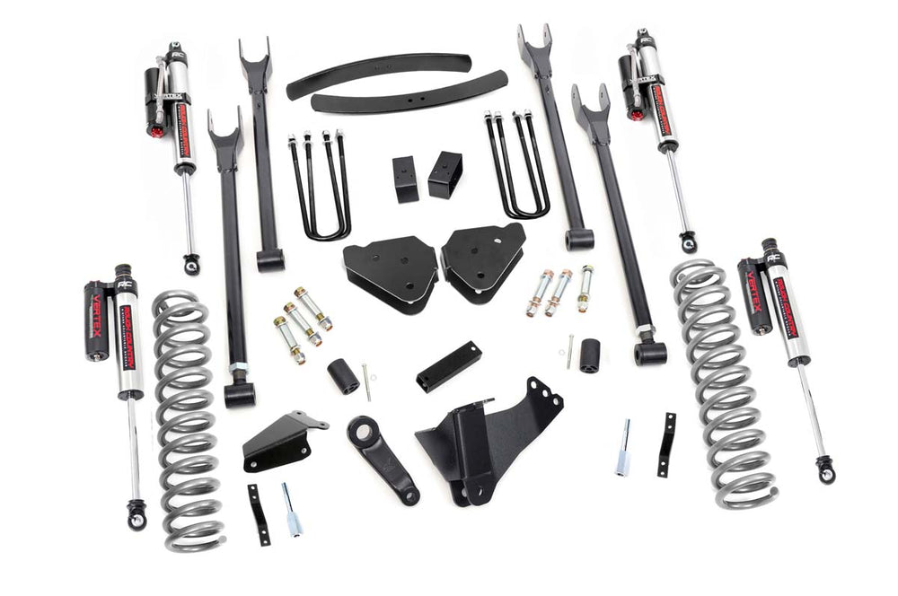 Rough Country - 6 Inch Lift Kit - Gas - 4 Link - OVLD - Vertex - Ford F-250/F-350 Super Duty (05-07)
