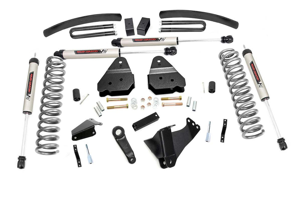 Rough Country - 6 Inch Lift Kit - Gas - V2 - Ford F-250/F-350 Super Duty 4WD (2005-2007)