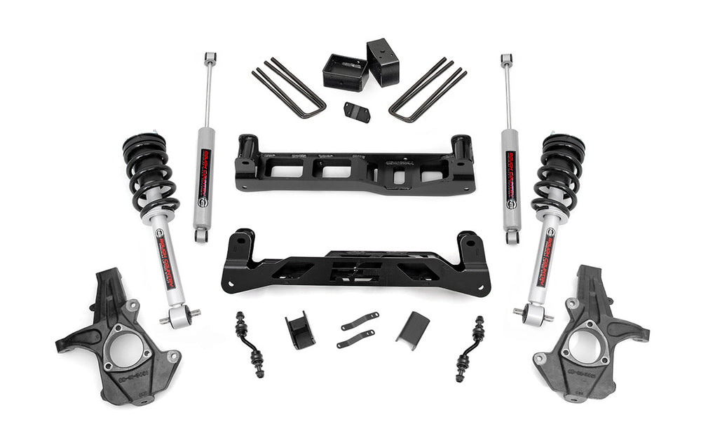 Rough Country - 5 Inch Lift Kit - Alu/Stamp Steel - N3 Struts - Chevy/GMC 1500 (14-18 & Classic)