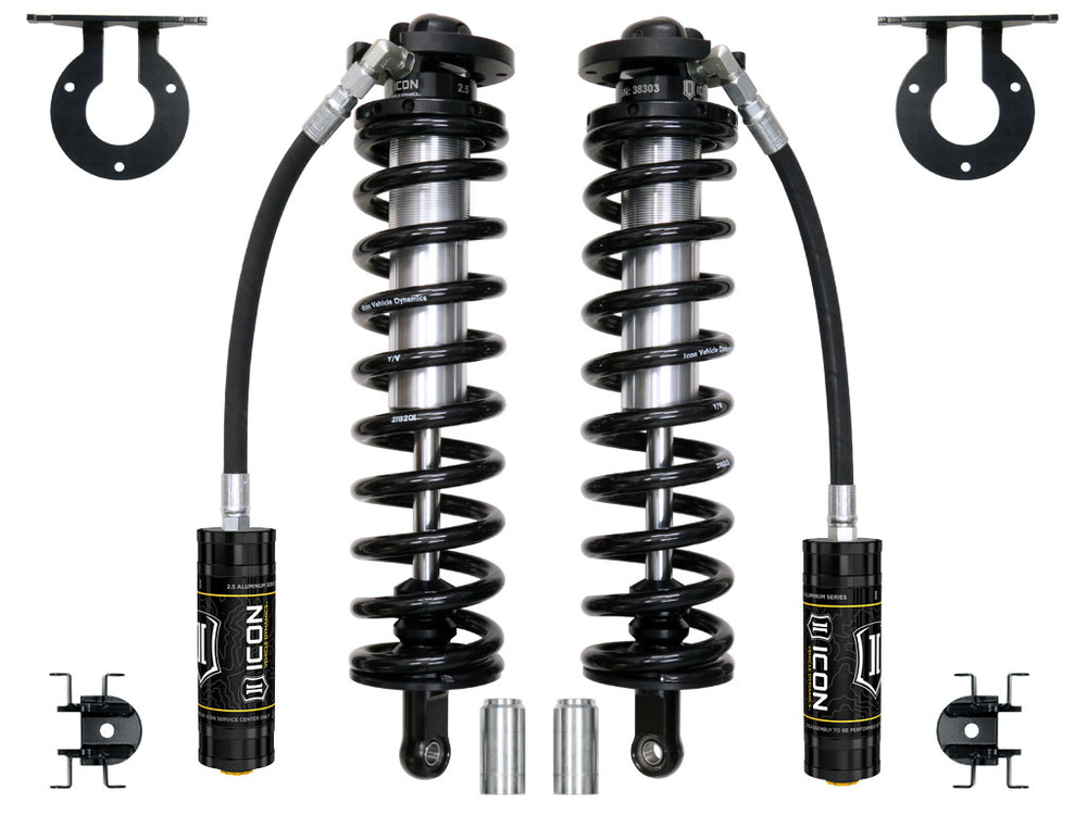 ICON 2005-2025 Ford F-250/F-350 Super Duty 4WD, 4-5.5” Lift, Front, V.S. 2.5 Series Coilover Conversion Kit, Remote Reservoir
