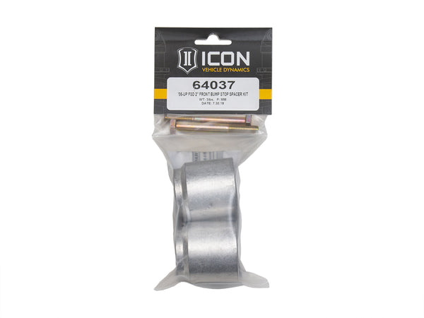 ICON 2005-2025 Ford F-250/F-350 Super Duty 4WD, Front, 2" Bump Stop Spacer Kit