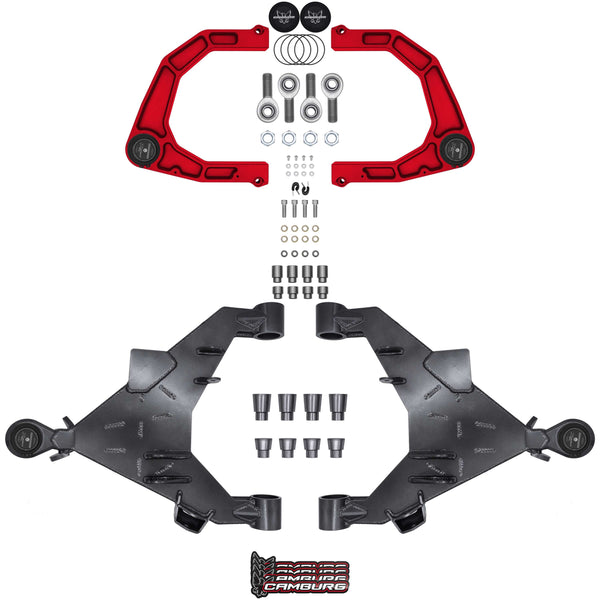 Camburg Engineering 2WD/4WD 2022-2025 Toyota Tundra Red KINETIK X-Joint XL Trail Series Long Travel Kit CAM-310217-KX-RED