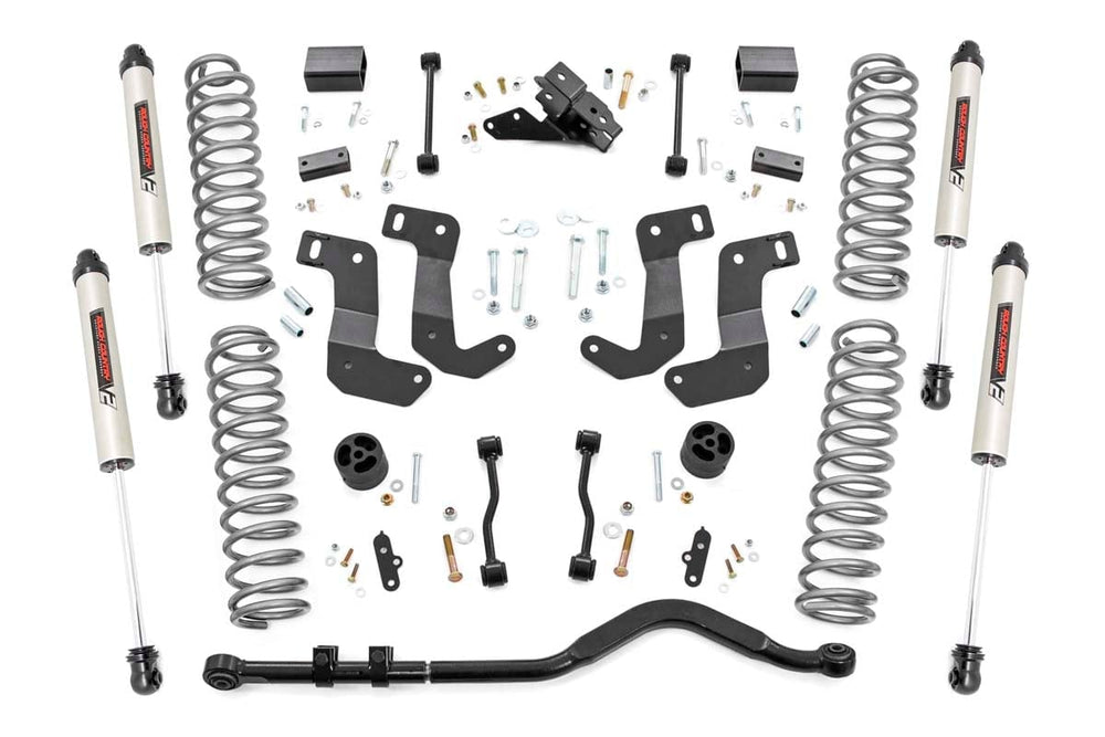 Rough Country - 3.5 Inch Lift Kit - C/A Drop - Stage 1 - V2 - Jeep Wrangler Unlimited (24-25)