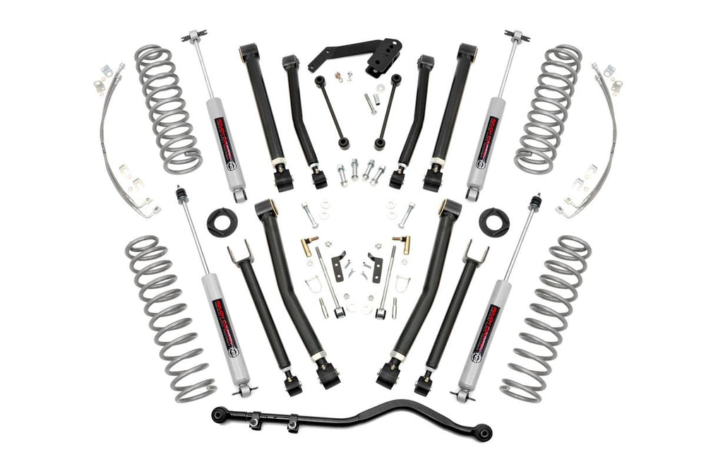 Rough Country - 4 Inch Lift Kit - X-Series - Jeep Wrangler Unlimited 2WD/4WD (2007-2018)