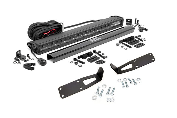 Rough Country - LED Light Kit - Bumper Mount - 20" Black Single Row - Ram 2500/3500 (10-18)