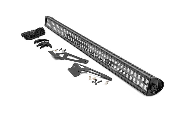 Rough Country - LED Light - Windshield - 50" Black Dual Row - Can-Am Defender HD 5/HD 8/HD 9/HD 10