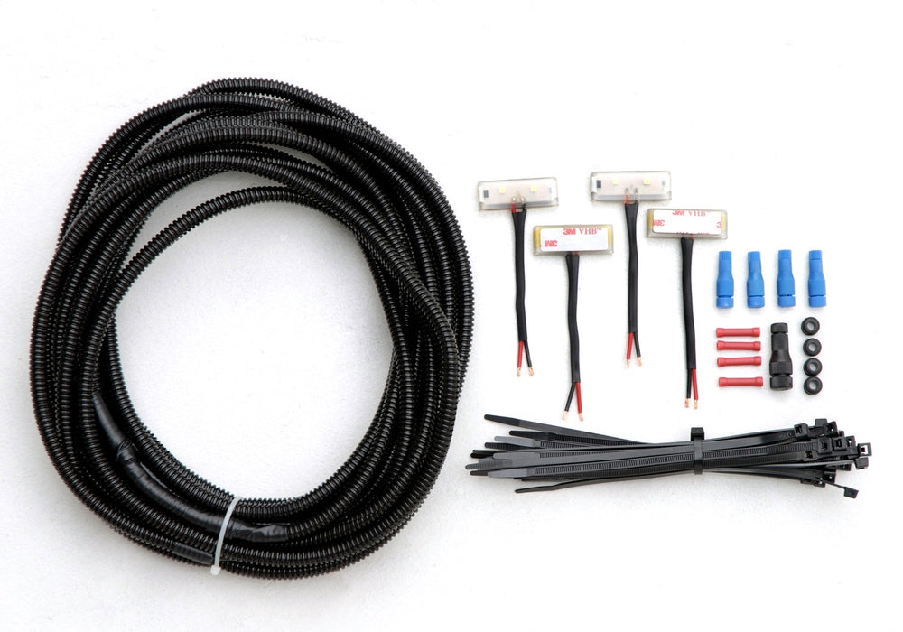 AMP Research - PowerStep LED Light Kit Incl. 4 LEDs/Wire Harness For Use w/New Style Controller Black - 75131-01A