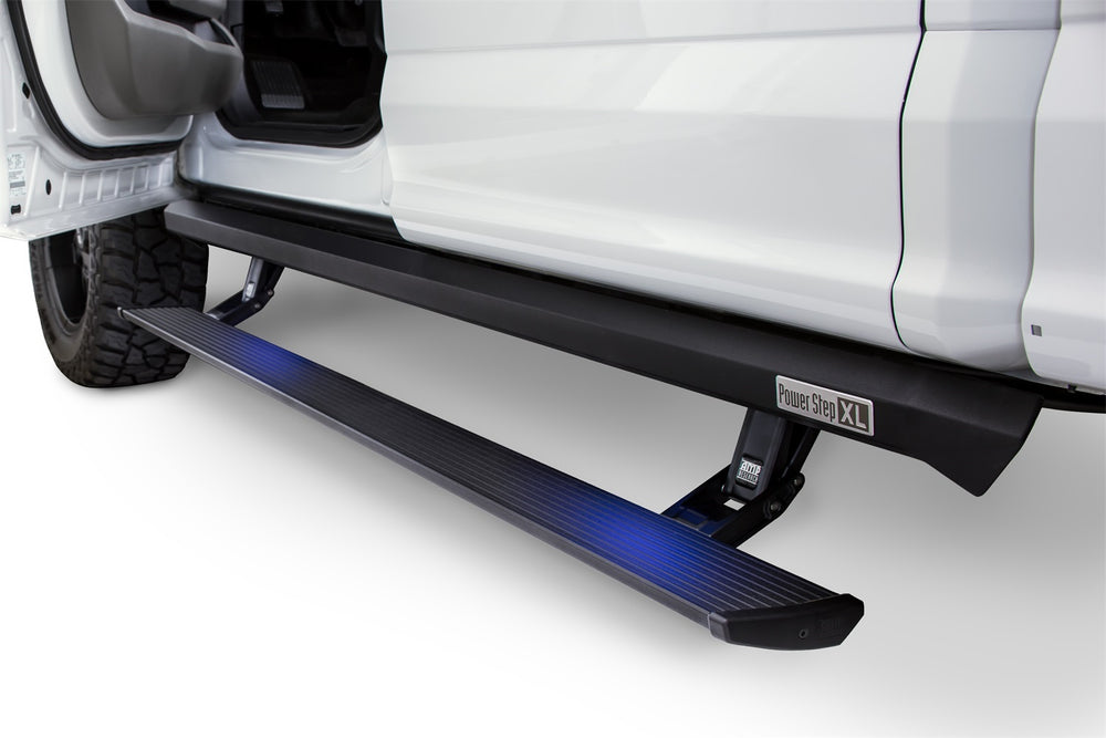 AMP Research - PowerStep XL Incl. OEM Style Illumination Black Plug-N-Play System - 77134-01A