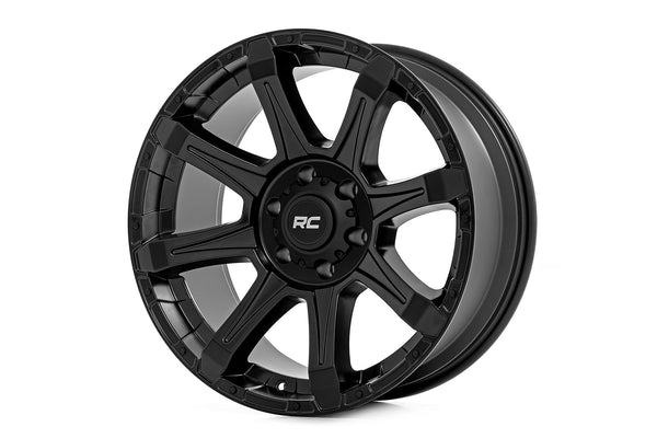Rough Country - Rough Country 81 Series Wheel/One-Piece/Semi Gloss Black/20x9/6x5.5/0mm