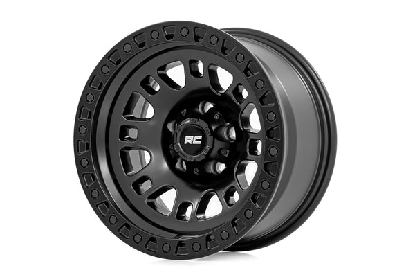 Rough Country - Rough Country 82 Series Wheel/One-Piece/Semi Gloss Black/18x9/6x5.5/-12mm
