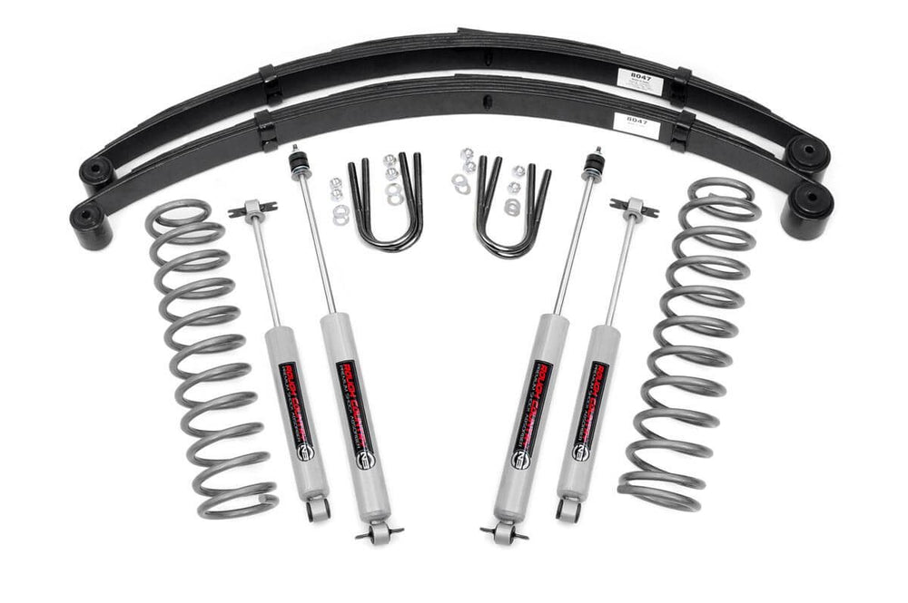 Rough Country - 3 Inch Lift Kit - RR Springs - Jeep Cherokee XJ 2WD/4WD (1984-2001)