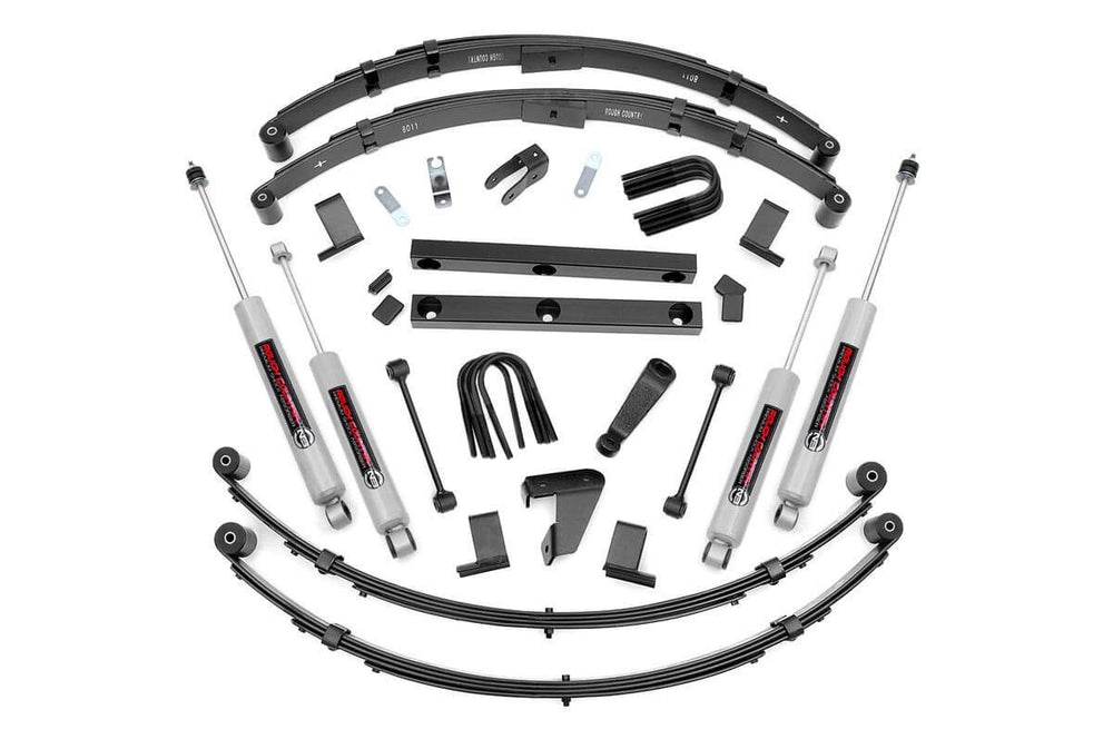 Rough Country - 4 Inch Lift Kit - Power Steer - Jeep Wrangler YJ 4WD (1987-1995)