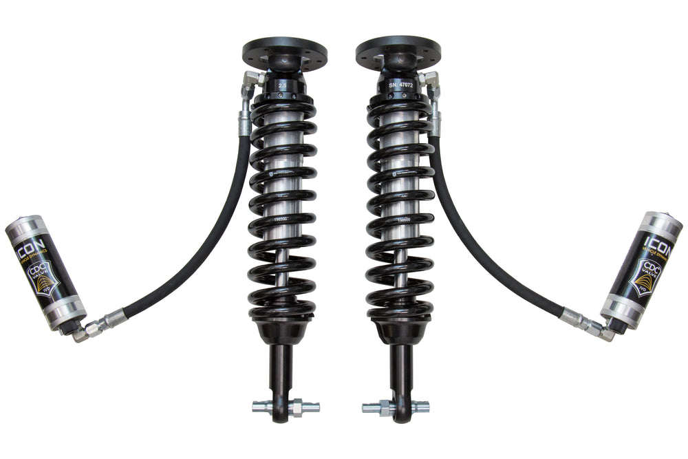ICON 2014 Ford F-150 4WD, 1.75-2.63” Lift, Front, V.S. 2.5 Series Coilover Kit, Remote Reservoir w/ CDCV