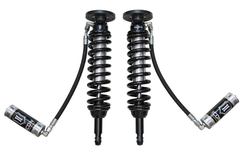 ICON 2009-2013 Ford F-150 4WD, 1.75-2.63” Lift, Front, V.S. 2.5 Series Coilover Kit, Remote Reservoir