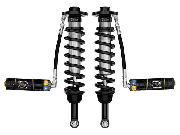 ICON 2021-2025 Ford F-150 4WD, 2.75-3.5" Lift, Front, V.S. 2.5 Series Coilover Kit, Remote Reservoir w/ CDXS, Pair