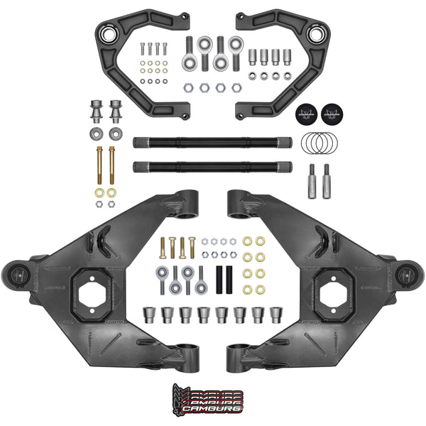 Camburg Engineering 2021-2025 Ford Bronco Excludes Raptor Gray KINETIK Uniball Trail Series Long Travel Kit CAM-110243-K-GRY