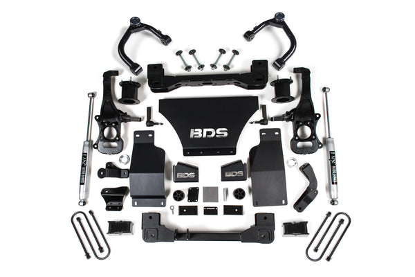 BDS Suspension - 2025-2026 Chevy/GMC 1500 4wd 4" Suspension Lift Kit, V8 Gas, 3" Rear, Block - Fo -BDS1851FSR
