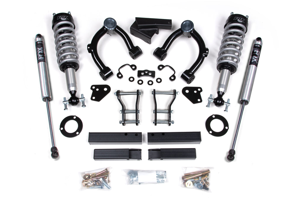 BDS Suspension - 2019-2023 Ranger 3.5in Coilover Non Resi, BDS UCA, 2.0 Rear Shocks w/ OE Aluminu -BDS1545FSL