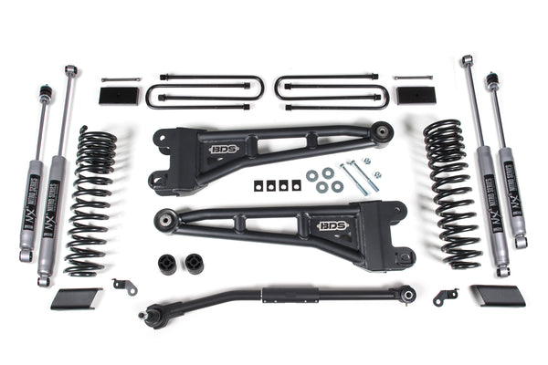 BDS Suspension - 2020-2022 F250/F350 3" Radius Arm Suspension Lift System- NX2 Shocks -BDS1549H