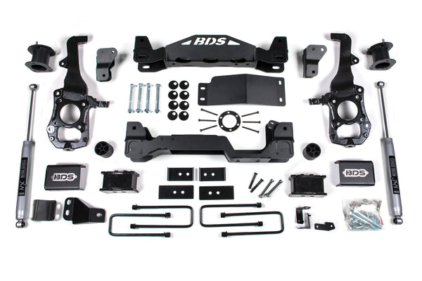 BDS Suspension - 2021-2025 Ford F150 4wd, 4" Suspension Lift Kit, 3" Rear Lift, Block - 4" Strut -BDS1583FS