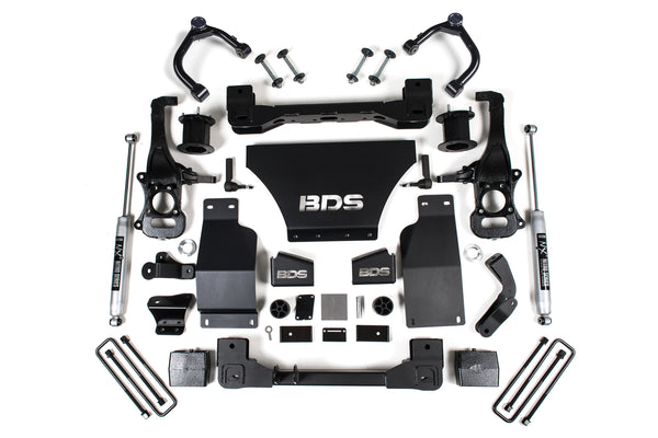 BDS Suspension - 2019-2026 Chevy TB/GMC AT4 1500 4wd 4" Suspension System, 5" Rear, Block - Space -BDS1805FS