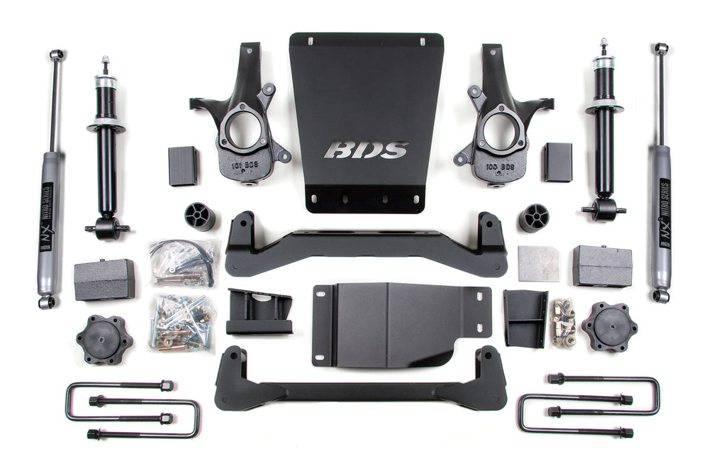 BDS Suspension - 07-13 K1500 Silver HC 6/5.5 Springs -BDS177H