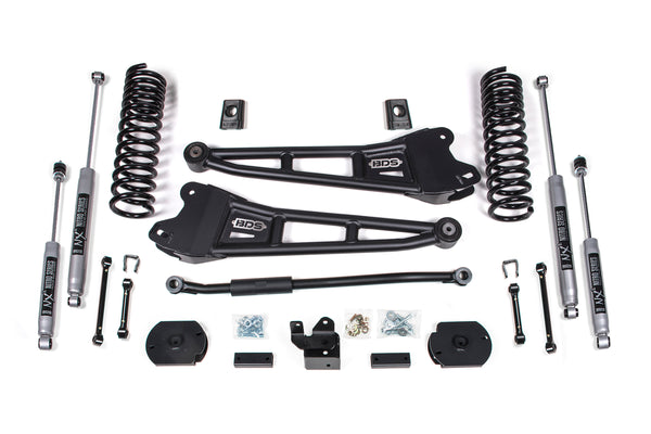 BDS Suspension - 2019-2024 Ram 2500 3" Radius Arm Suspension Lift, 1.25" Rear, Spacer, Diesel - F -BDS1653FPE