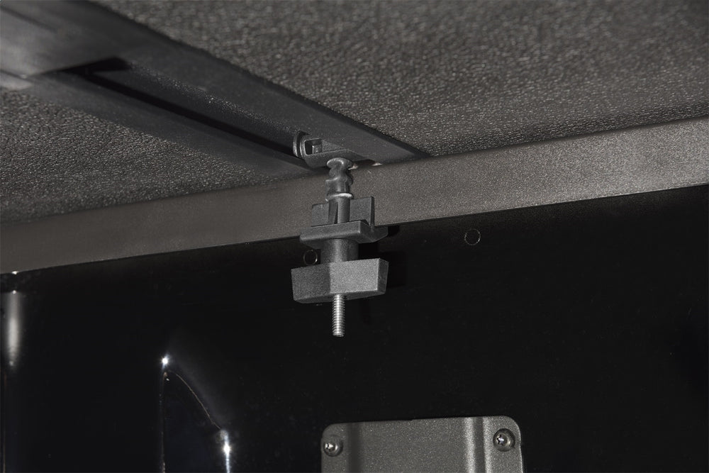 Solid Fold 2.0 Tool Box Tonneau Cover-Black Textured Paint-For Use w/Existing Tool Box-Tool Box Not Included-1999-2006 (2007 Classic) Chevy Silverado/GMC Sierra 8ft. Bed