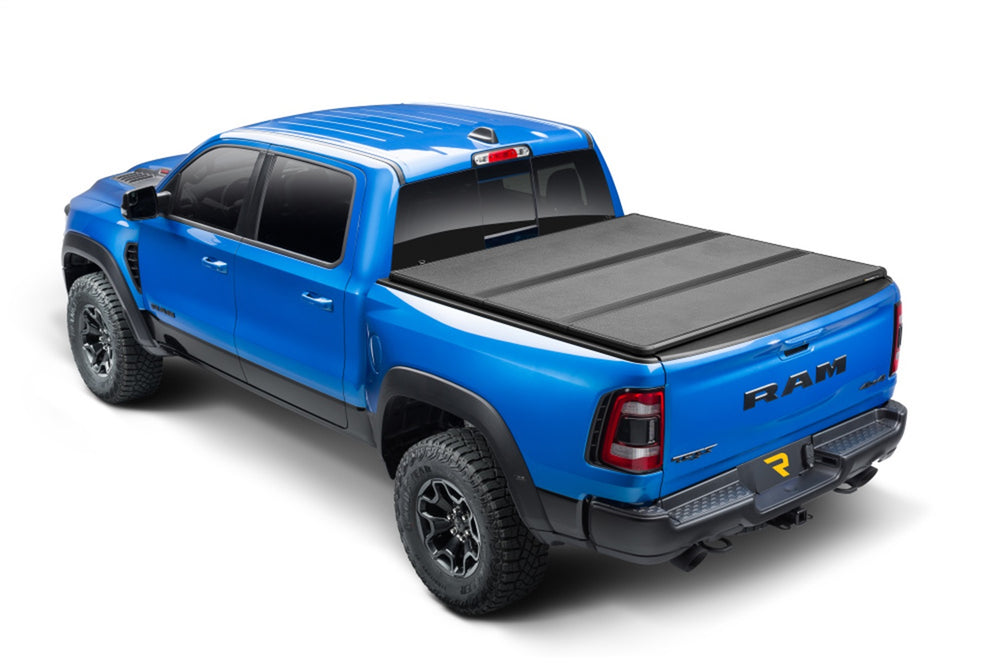 Solid Fold ALX Tonneau Cover-Black Textured Paint-2009-2018 (2019-2024 Classic) Ram 5ft. 7in. Bed without RamBox