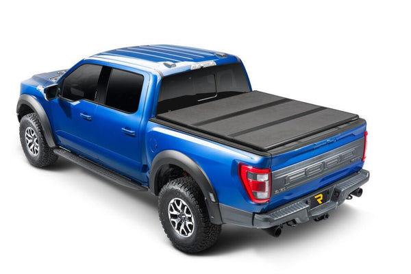 Solid Fold ALX Tonneau Cover-Black Textured Paint-2021-2026 Ford F-150 6ft. 7in. Bed