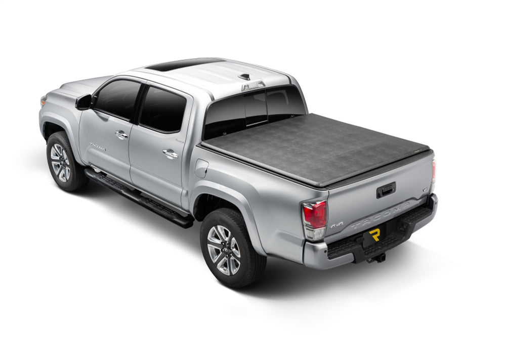 Trifecta 2.0 Tonneau Cover-Black-Leather Grained Fabric-2005-2015 Toyota Tacoma 6ft. Bed