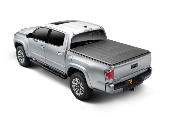 Trifecta 2.0 Tonneau Cover-Black-Leather Grained Fabric-2005-2015 Toyota Tacoma 6ft. Bed