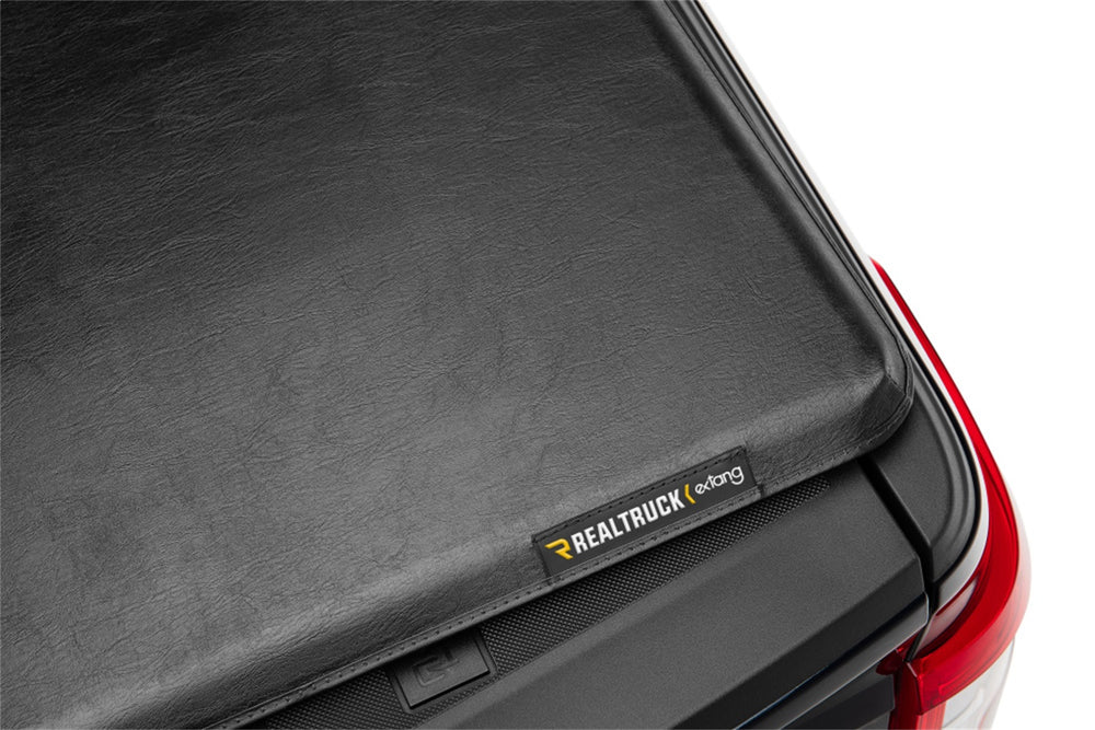 Trifecta 2.0 Tonneau Cover-Black-Leather Grained Fabric-2021-2026 Ford F-150 5ft. 7in. Bed (Includes Lightning)