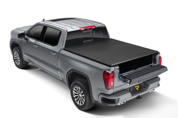 Trifecta ALX Tonneau Cover-Black-Leather Grained Fabric-2014-2018 (2019 Legacy/Limited) Chevy Silverado/GMC Sierra 1500/2015-2019 2500 HD/3500 HD 8ft. Bed