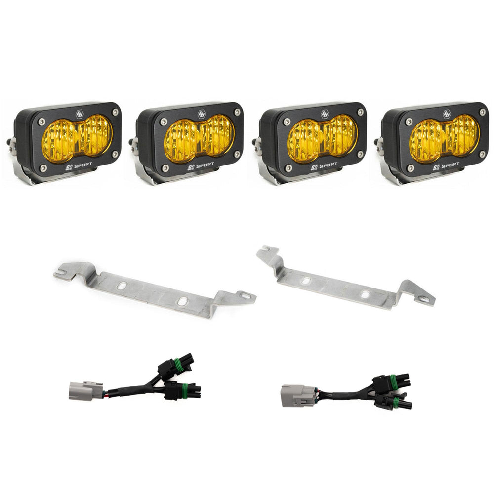 S2 Sport OEM Fog Light Replacement Kit - 2024-on Toyota Tacoma NOTE: TRD Pro/Trailhunter (Amber)