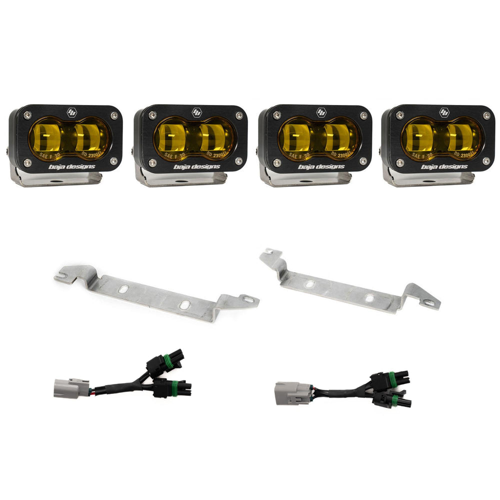 S2 SAE OEM Fog Light Replacement Kit - 2024-On Toyota Tacoma NOTE: TRD Pro/Trailhunter (Amber)