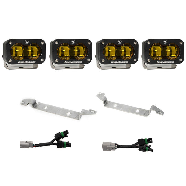 S2 SAE OEM Fog Light Replacement Kit - 2024-On Toyota Tacoma NOTE: TRD Pro/Trailhunter (Amber)
