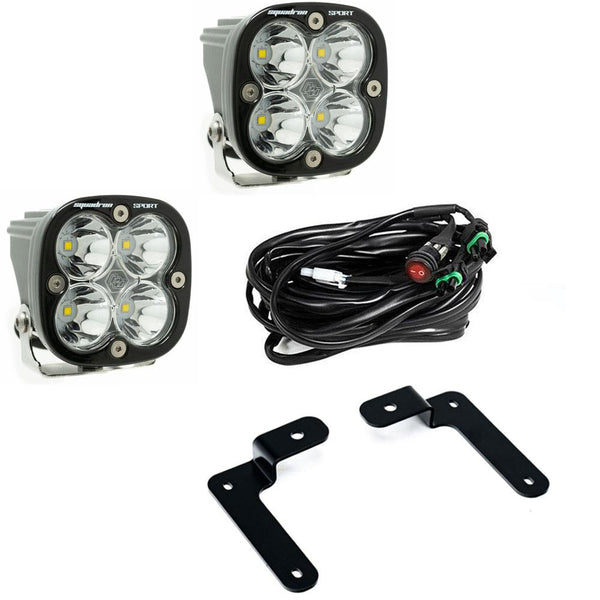 Squadron Sport A-Pillar Kit - '20-25 Gladiator / '18-25 Wrangler JL (Spot; Clear)