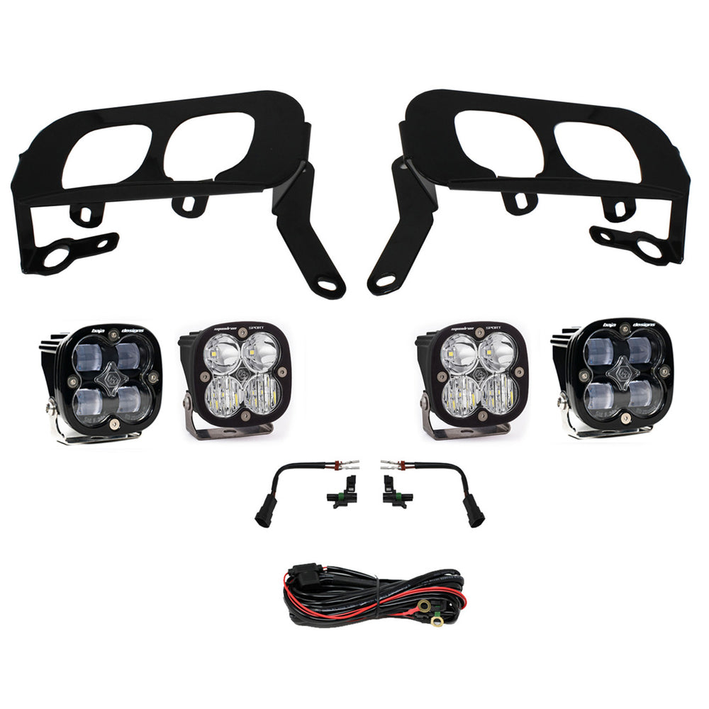 Squadron Sport/SAE Dual Fog Pocket Light Kit - 2014-15 Chevrolet Silverado 1500 (SAE Fog, Clear)