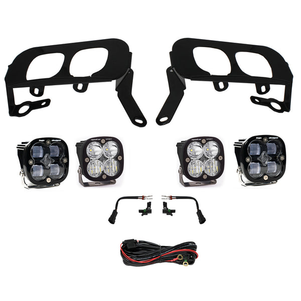 Squadron Sport/SAE Dual Fog Pocket Light Kit - 2014-15 Chevrolet Silverado 1500 (SAE Fog, Clear)