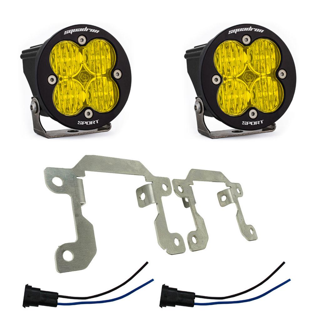 Squadron-R Sport Fog Pocket Kit - '14-17 Fiesta ST; '13-14 Focus ST; '13-16 Fusion; '15-17 Mustang; '15-16 Transit; '13-16 BRZ/Impreza; '13-19 Crosstrek; '14-18 Forrester, '10-12 Legacy/Outback; '15-19 WRX/STI (Wide Cornering; Baja Amber)