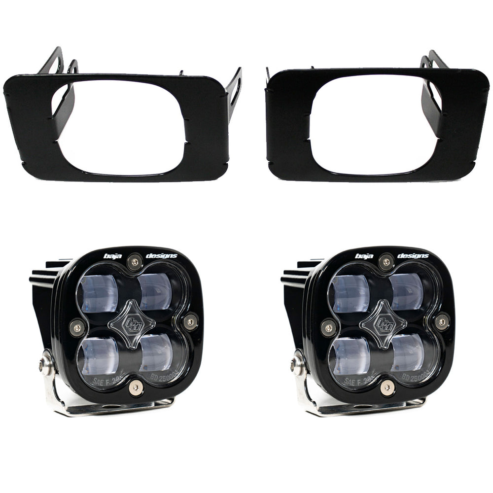 Squadron SAE Fog Pocket Light Kit - Ford 2015-20 F-150; 2017-22 F-250/350 Super Duty (Light Pattern: SAE Fog; Color: Clear)