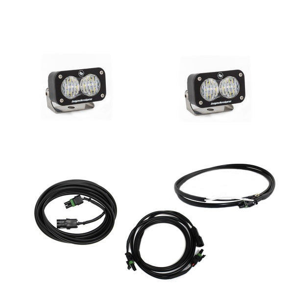 S2 Sport Dual Reverse Kit - '18-25 Wrangler JL; w/ OE Rubicon, Sahara Bumper (Wide Cornering; Clear; Upfitter Wiring)