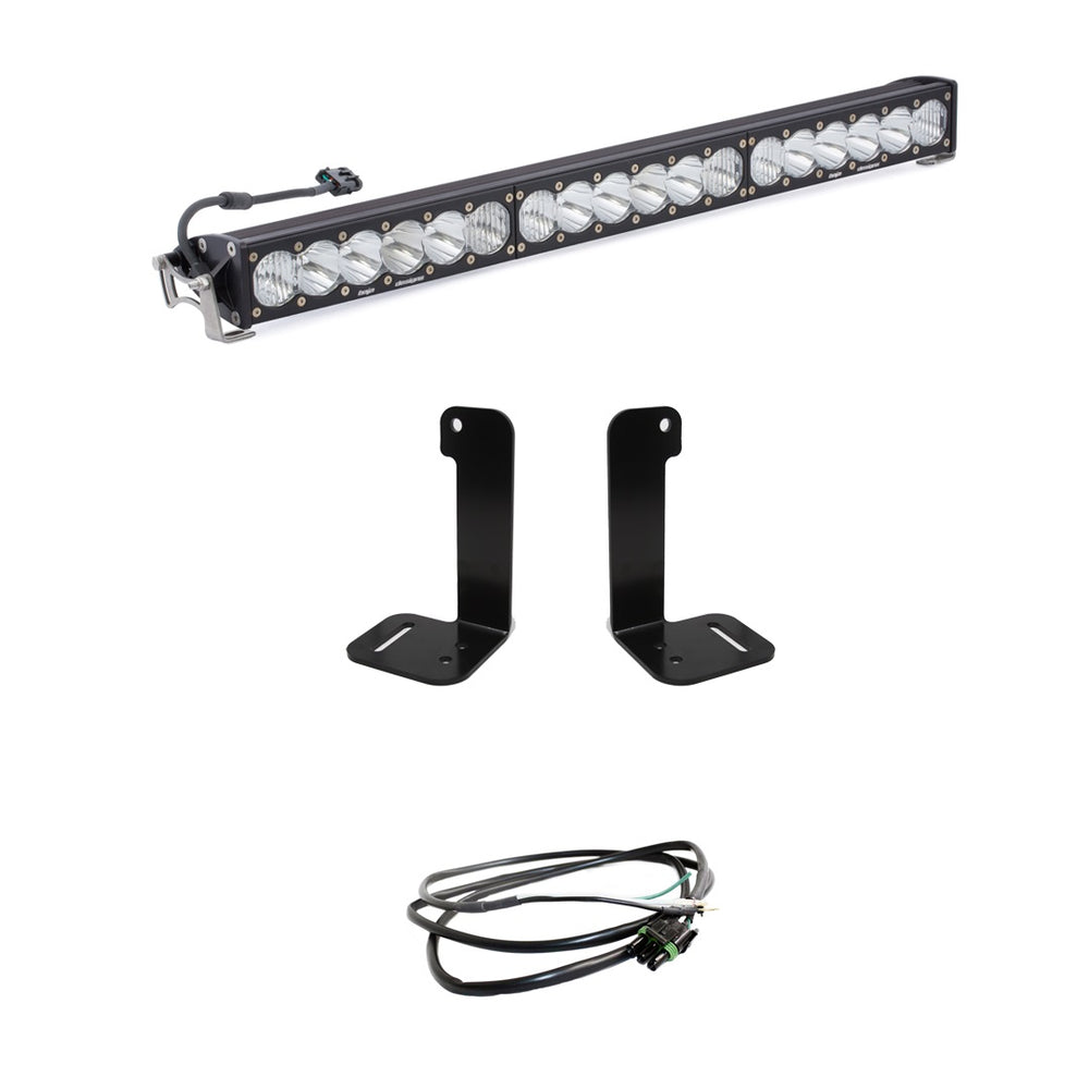 OnX6+ 30 Inch Bumper Kit - '20-25 Gladiator / '18-25 Wrangler JL; w/ OE Plastic Bumper (Driving/Combo; Clear; Upfitter Wiring)