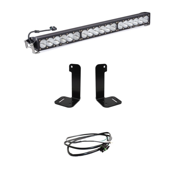 OnX6+ 30 Inch Bumper Kit - '20-25 Gladiator / '18-25 Wrangler JL; w/ OE Plastic Bumper (Driving/Combo; Clear; Upfitter Wiring)