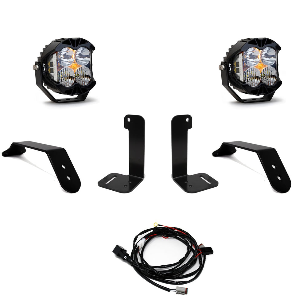 LP4 Pro Bumper Kit - '20-25 Gladiator / '18-25 Wrangler JL; w/ OE Plastic Bumper (Driving/Combo; Clear; Toggle Wiring)